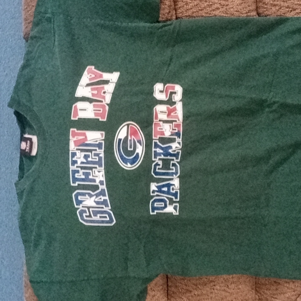 Mens Patriotic Green Bay Packers Shirt Size Xl